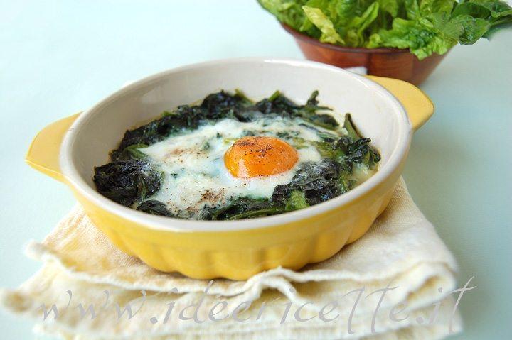 Ricetta Gratin di spinaci con uova e parmigiano | IdeeRicette